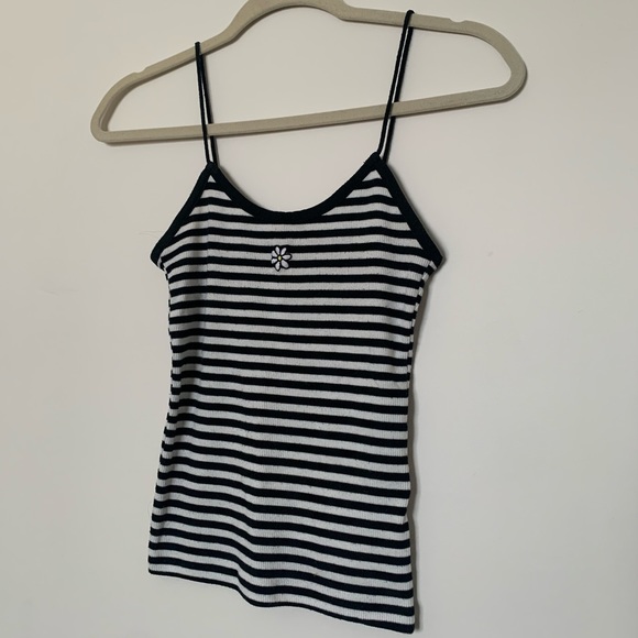 TWO FOR ONE BUNDLE- Top shop striped tank top and a blue crop top. - Picture 3 of 9